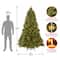 7.5ft. Pre-Lit Feel Real® Downswept Douglas Fir Artificial Christmas Tree, Dual Color LED Lights